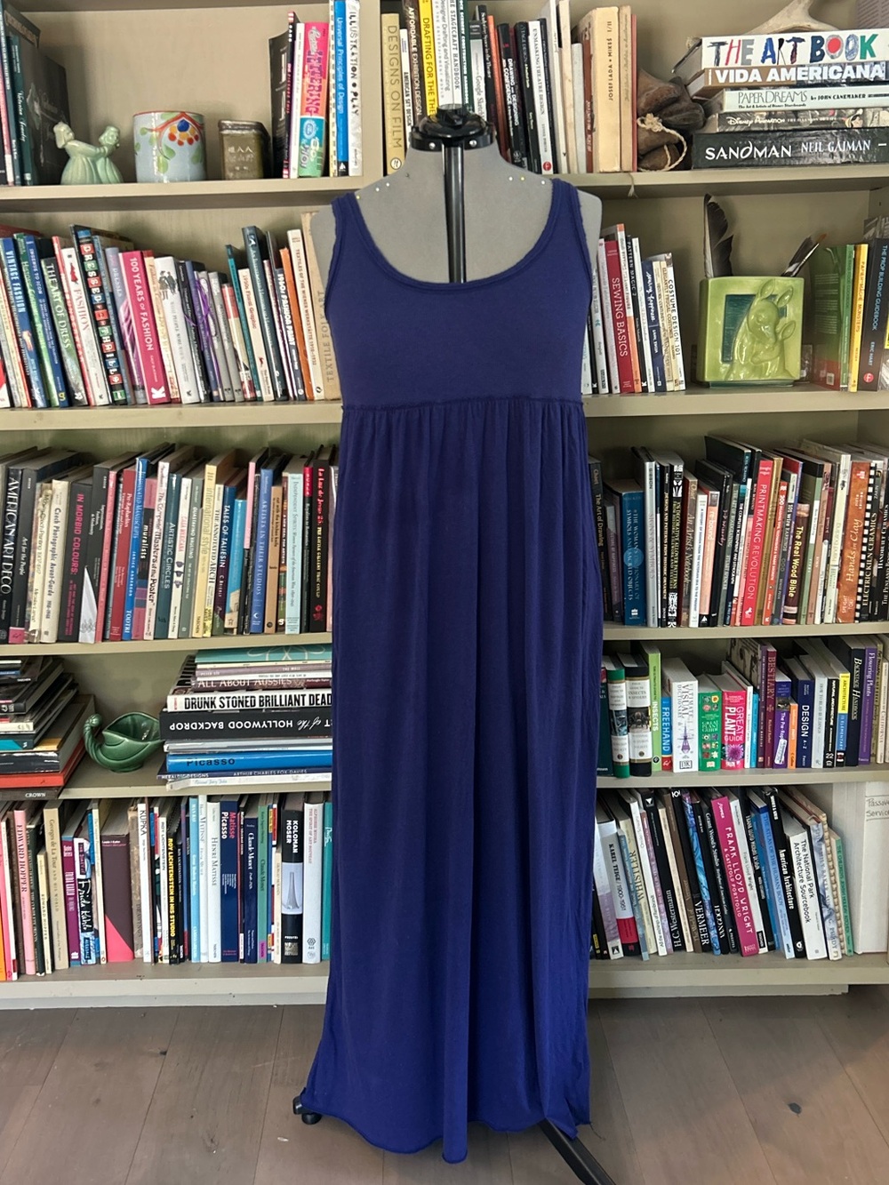 Pure + Good Sleeveless Blue Maxi Dress